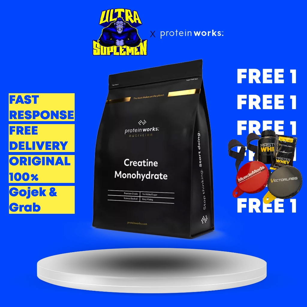 PROTEIN WORKS CREATINE MONOHYDRATE 50 SERVING UK