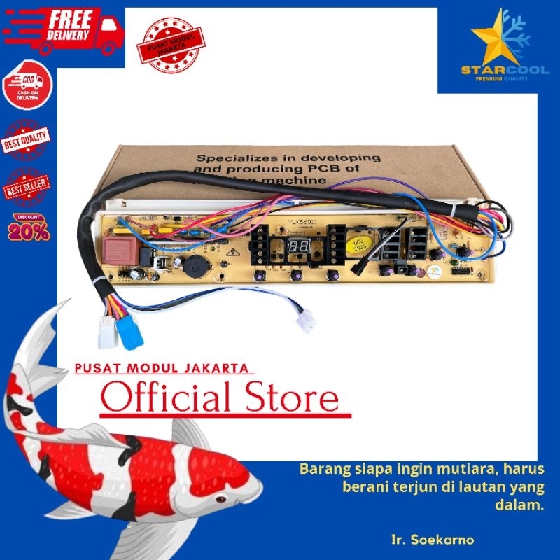 ELECTROLUX EWT7542S 7.5kg HYDROTURBO modul pcb mesin cuci Top Loading