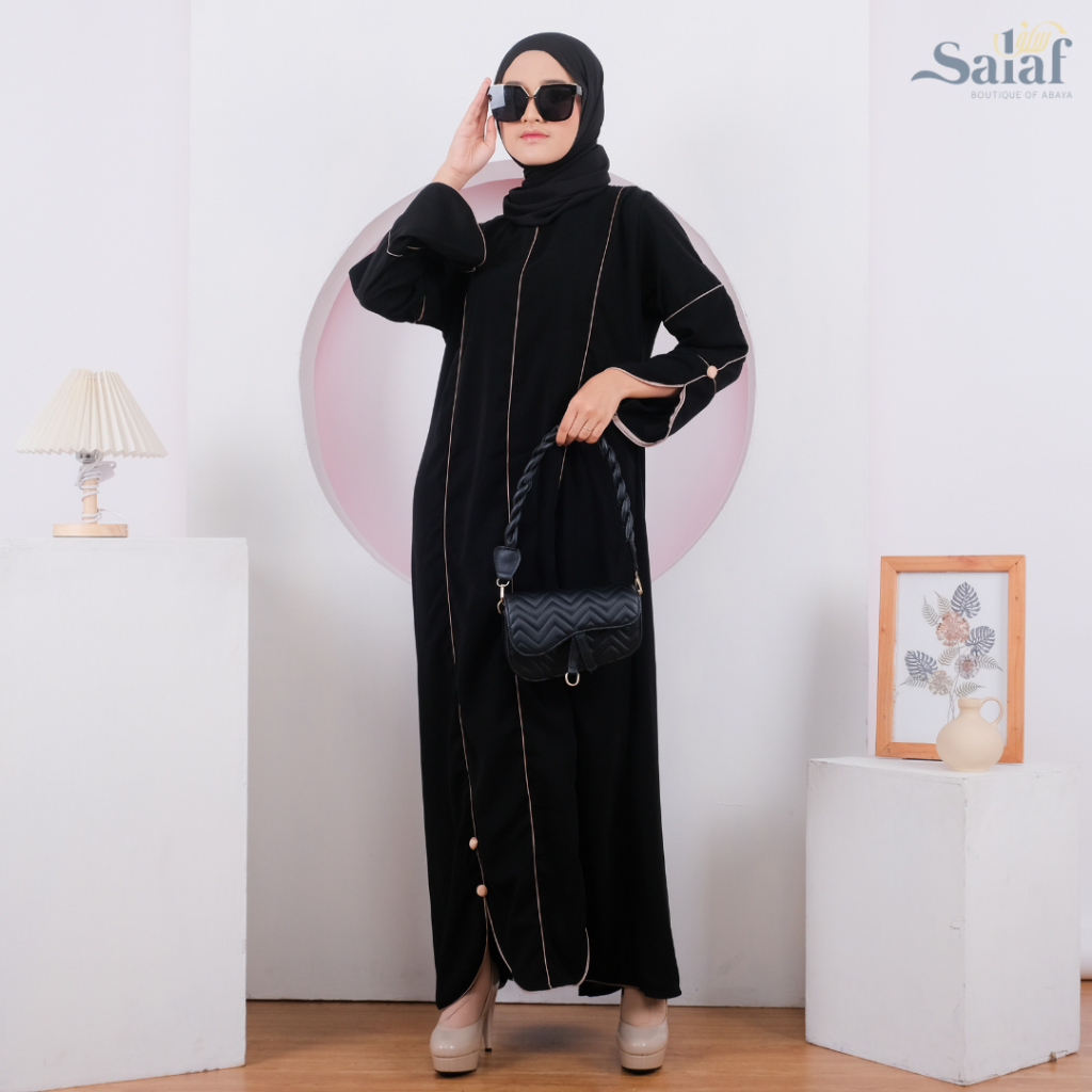 Alula Abaya Hitam | by Salaf Boutique Official Shop