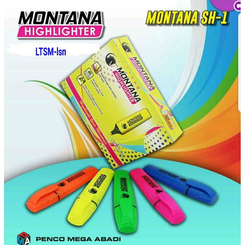 

1pcs Stabilo Highlighter 1mata Montana