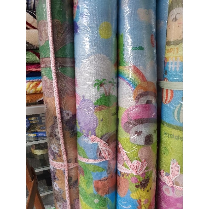 Tikar Karpet Plastik Matras Spon Lantai 150x300 3mm  alas Main Nonton Piknik Anti Air