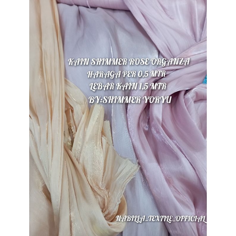 KAIN  ORGANZA SIHMER SILK/ORGANZA/ORGANDI/KAIN KACA