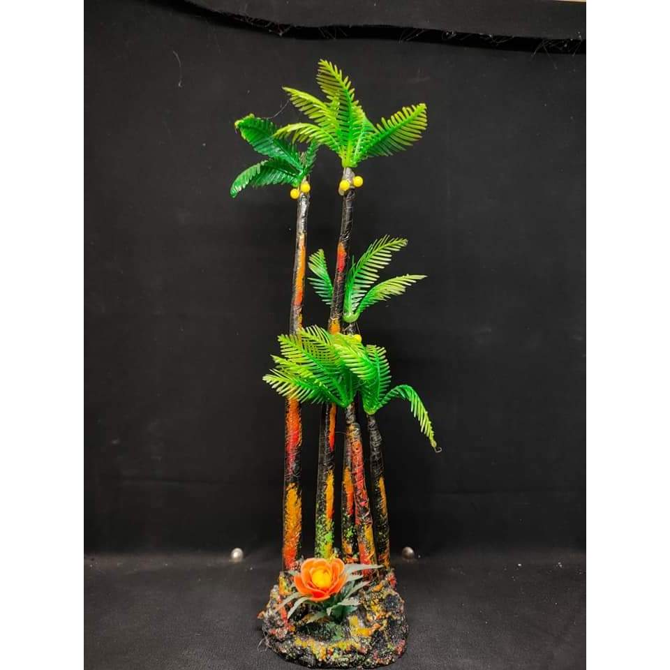 hiasan akuarium kelapa tinggi