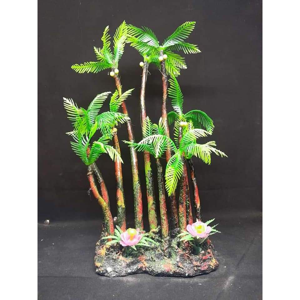 hiasan akuarium kelapa 10 batang