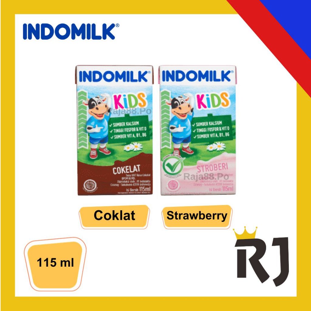 

Susu Indomilk Kids UHT Kotak 115 ml Rasa Coklat & Strawberry