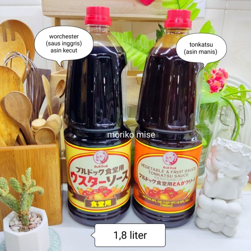 

1,8 liter BULLDOG worchestershire sauce kecap asin inggris worchester / bulldog TONKATSU sauce saus tonkatsu fruit vegetables saos katsu jepang