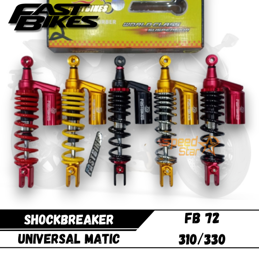 SHOCK SOK FB72 SHOCKBREAKER BELAKANG TABUNG ATAS SHOCK SINGLE MODEL YSS 310 & 330 MATIC FAZZIO GENIO