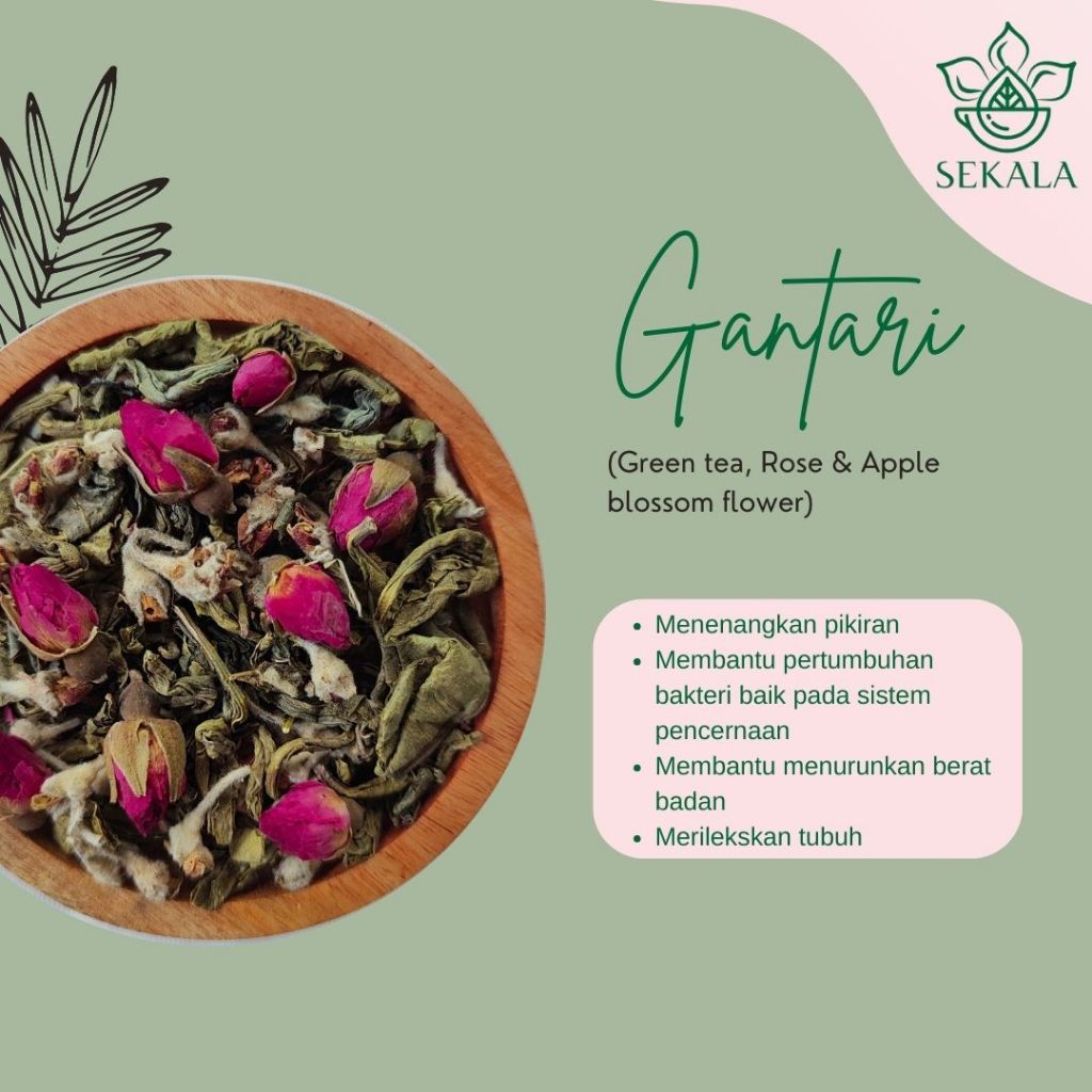 

GANTARI Tea Blend / Artisan Tea Blend / Teh Bunga / Tisane / Sekala Tea - 10gr