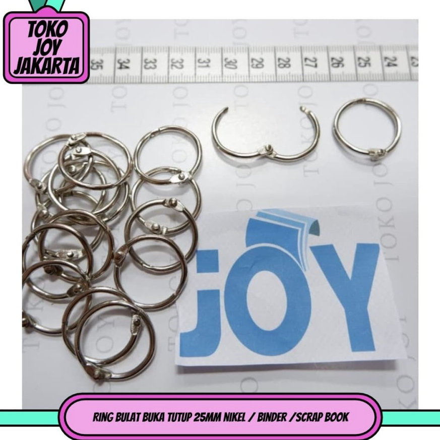 

Terlaris.. 100pcs RING BINDER 25MM Ring Buka Tutup Mekanik 2,5cm 0JN