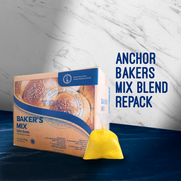 

Anchor Baker Mix ( 500 gr, 1 kg ) Repack Bakers Butter Mentega Margarin Blend Campur