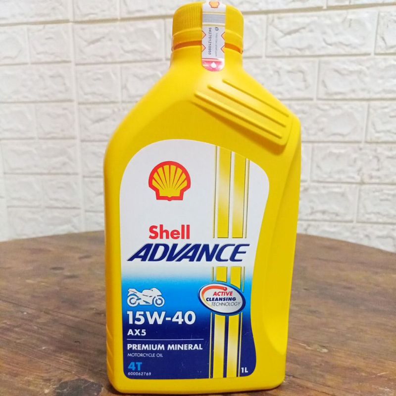 Oli Shell ADVANCE AX5 15W-40 1L - Oli Manual 15W-40 Shell ADVANCE