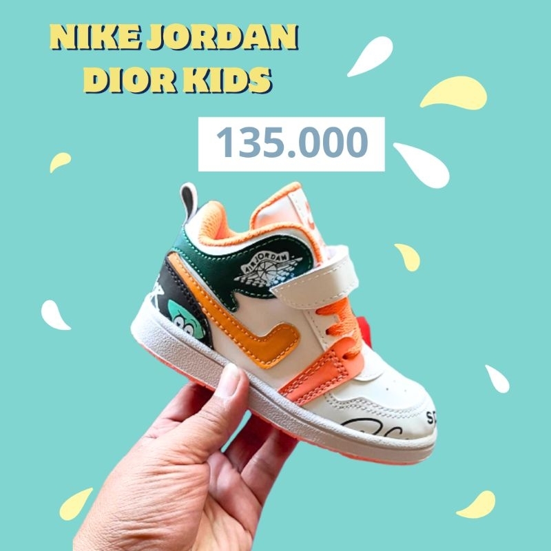 Sepatu Anak Nike Jordan dior Laki-Laki Dan Perempuan