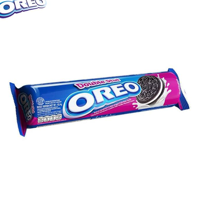 

Terbatas Oreo Double Stuf 133 gr cemilan dengan krim vanilla tebal favorit keluarga - twinpack