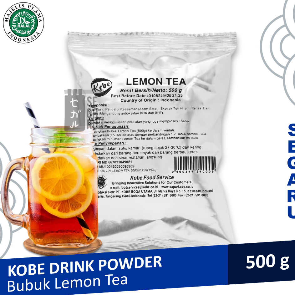 

➥☈✥ Lemon Tea Kobe | Teh Bubuk Lemon Tea Powder Drink Halal 500 gram