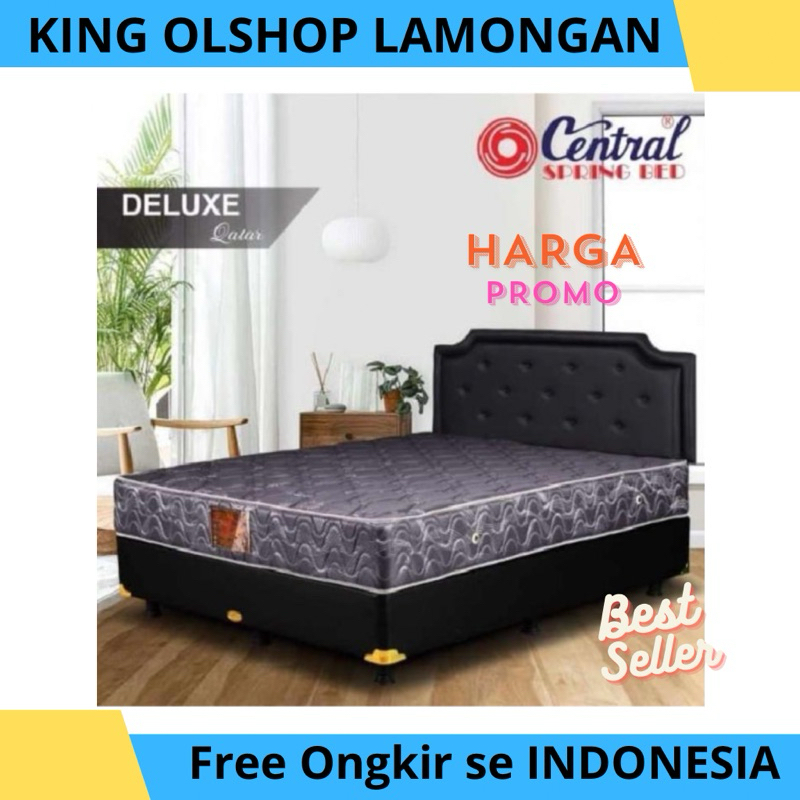Springbed Bed Full Set Central Deluxe HB Calista 140 160 180x200 [LAMONGAN]