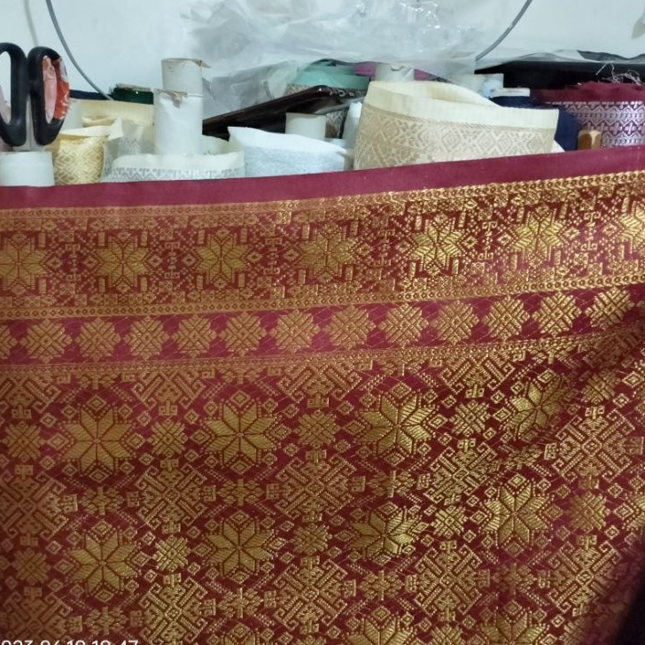 ➢☋★✭ songket Palembang,bahan songket,songket mesin,songket