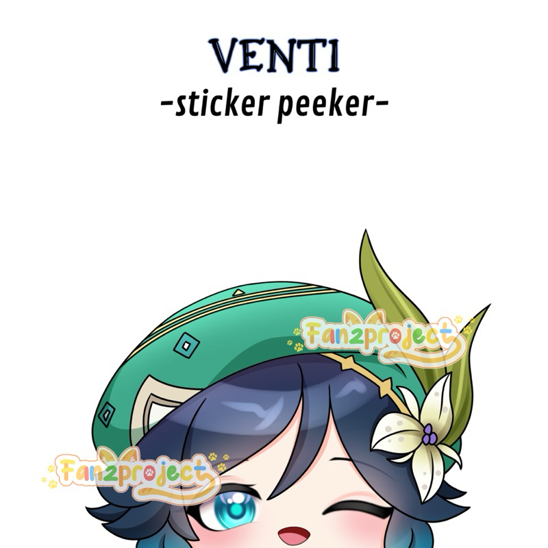 STICKER INTIP ANIME VENTI GENSHIN IMPAACT (WATERPROOF)