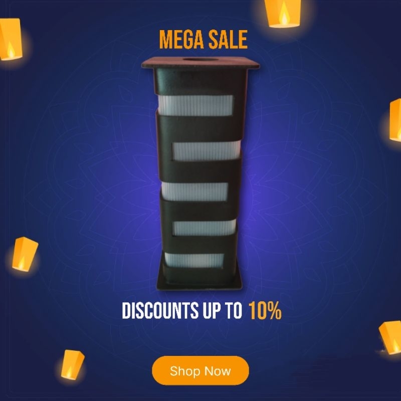 LAMPU HIAS DINDING TAMAN TERAS CAFE (PVC)