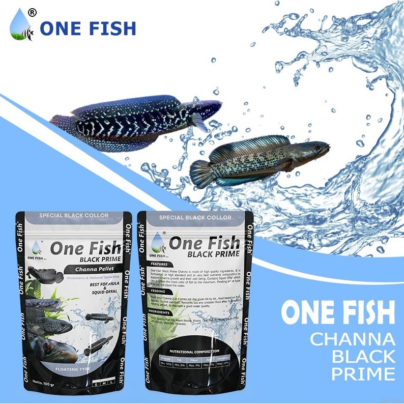 PELET IKAN CHANNA BLACK PRIME - ONE FISH