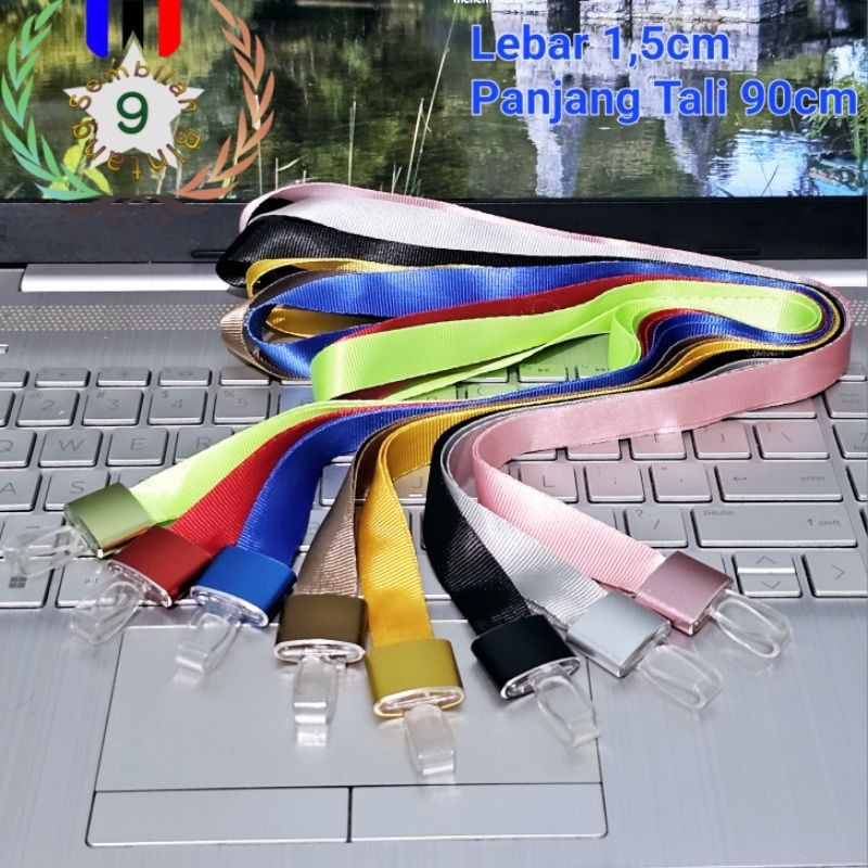 

Tali Lanyard Holder Id Card Gantungan Tempat Kartu Id Card Alumunium Akrilik Motif Solid