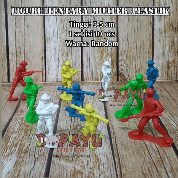 Figur Tentara Militer Plastik MINIATUR DIORAMA Orang Mainan Jadul