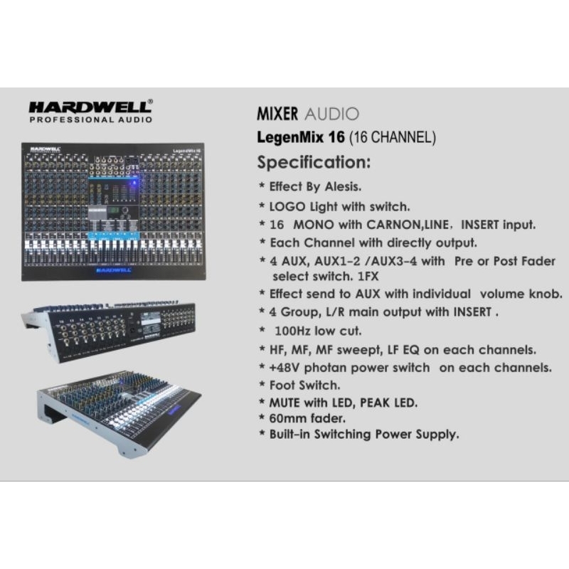 Mixer hardwell LegendMix-16