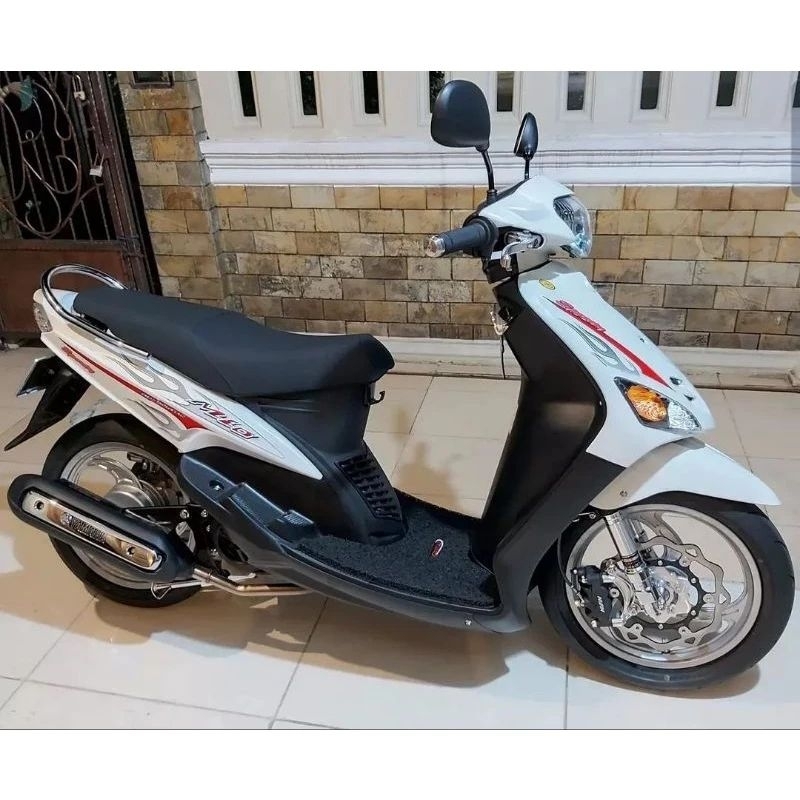 striping Lis sticker standar ORI yamaha mio sporty 2006 api putih stiker mio api 2006 putih striping