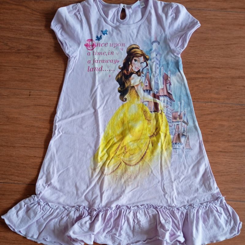 dress anak katun Disney princess Ori cantik lucu