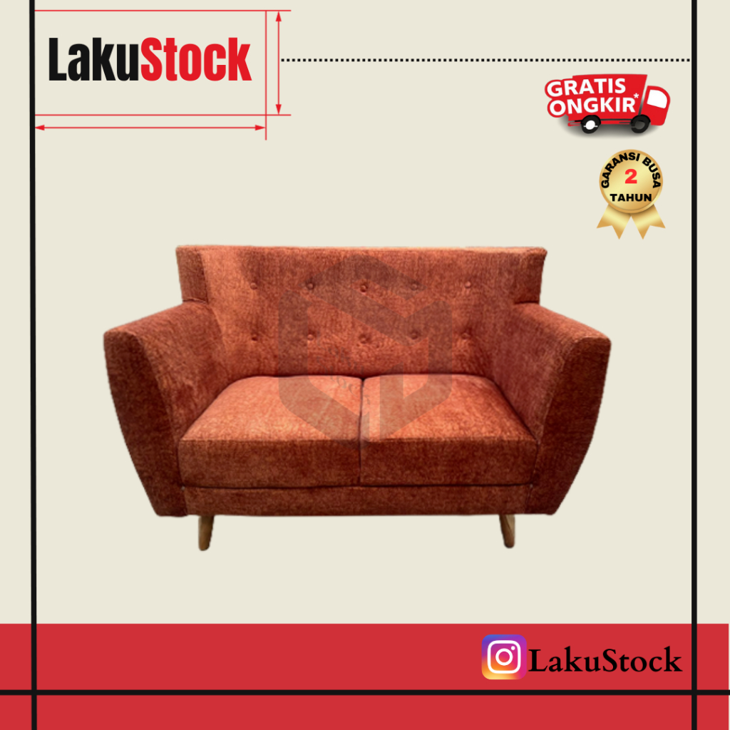 Sofa 2 Seater Kingland Sofa 2 Seater Minimalis Sofa 2 Seater Scandinavian