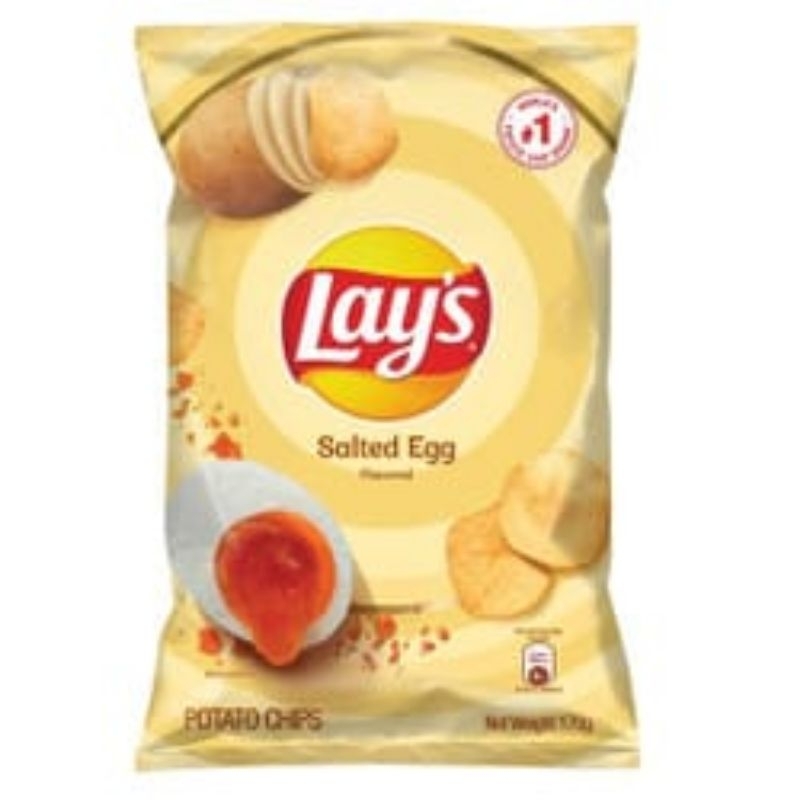 

snack lays salted egg and lays chill isquid