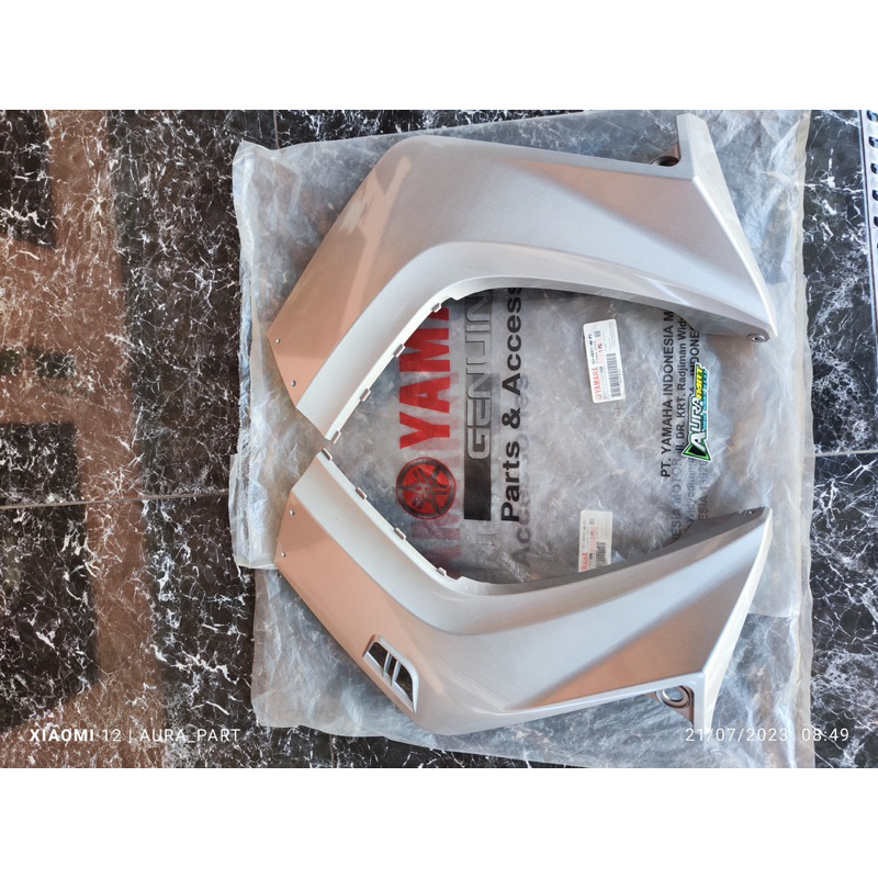 Legshield sayap luar jupiter MX lama old silver kanan kiri| 1S7-F8311-00-P3 1s7-f8312-00-p3