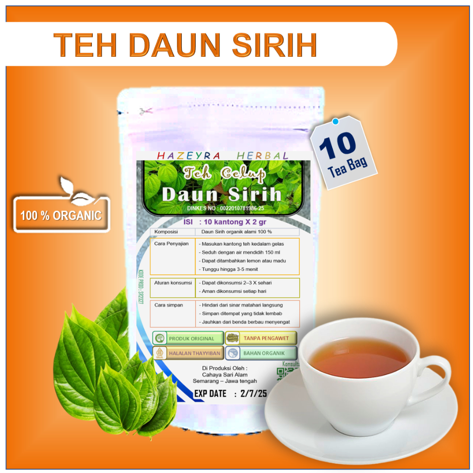 

Obat keputihan kewanitaan teh daun sirih darah tinggi ampuh kolesterol diabetes isi 10pcs