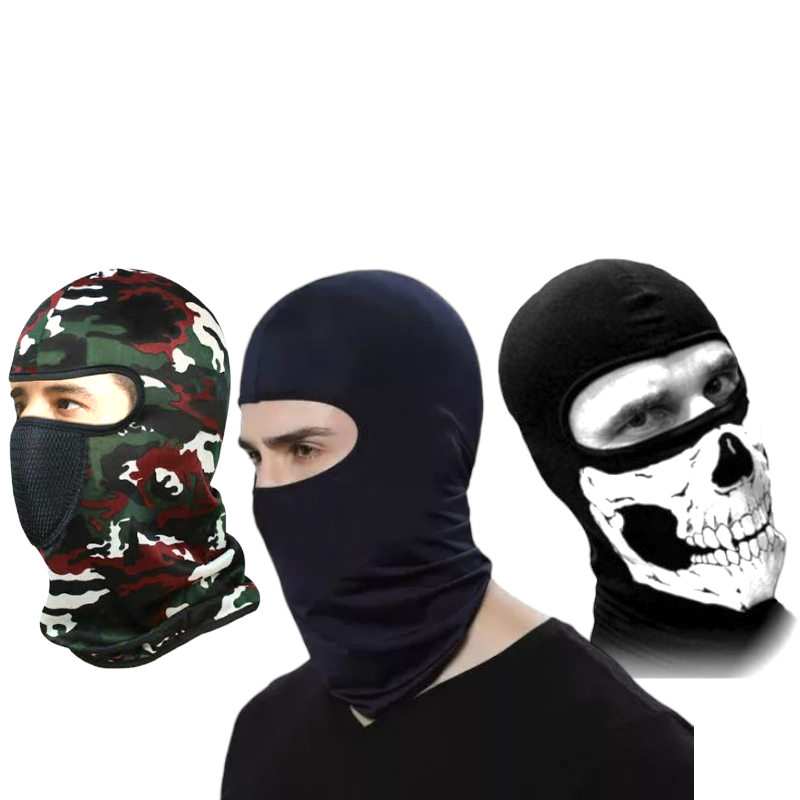MASKER NINJA BALACLAVA / MASKER NINJA FULL FACE MOTOR / MASKER NINJA ARMIY / MASKER NINJA HITAM POLO
