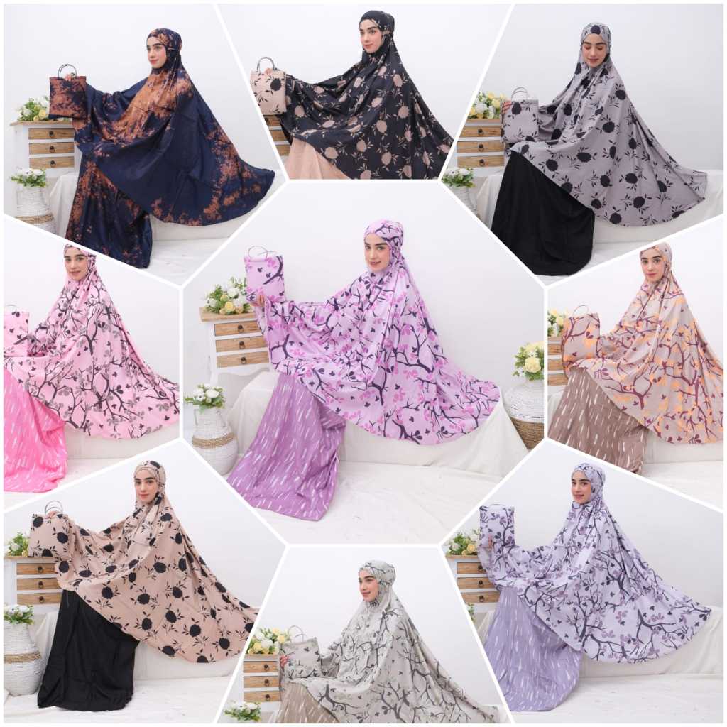 MUKENA RAYON DEWASA / MUKENA BALI RAYON MOTIF / MUKENA TIE DYE DEWASA / MUKENA RAYON MOTIF
