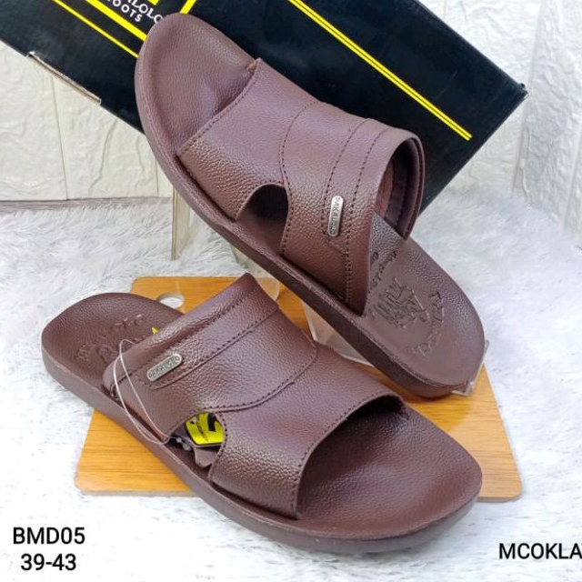 sandal kulit asli pria pakalolo BMD05