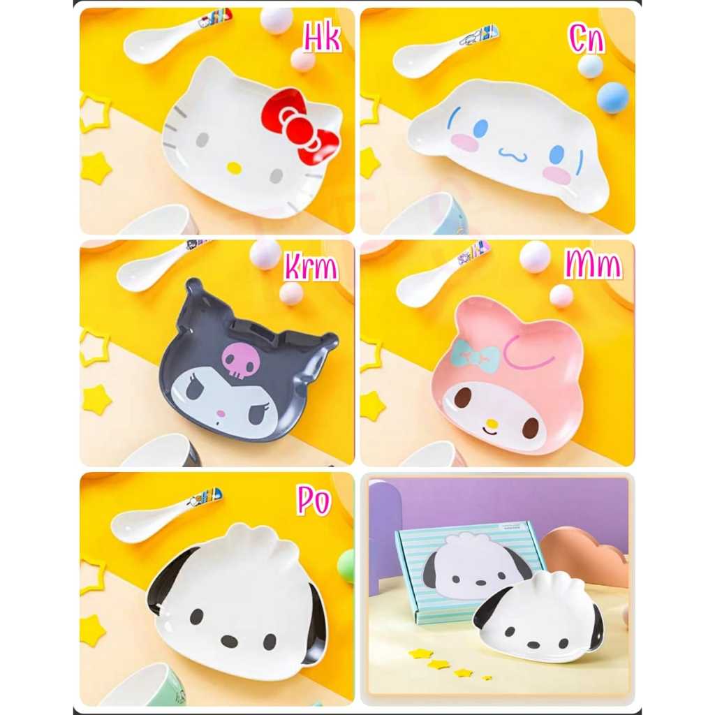 (  ω  )✧-EI  Piring keramik head ori | piring snack | piring kue | piring kecil lucu