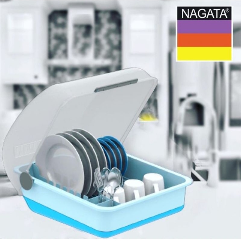 Rak piring nagata elegant + tutup 509