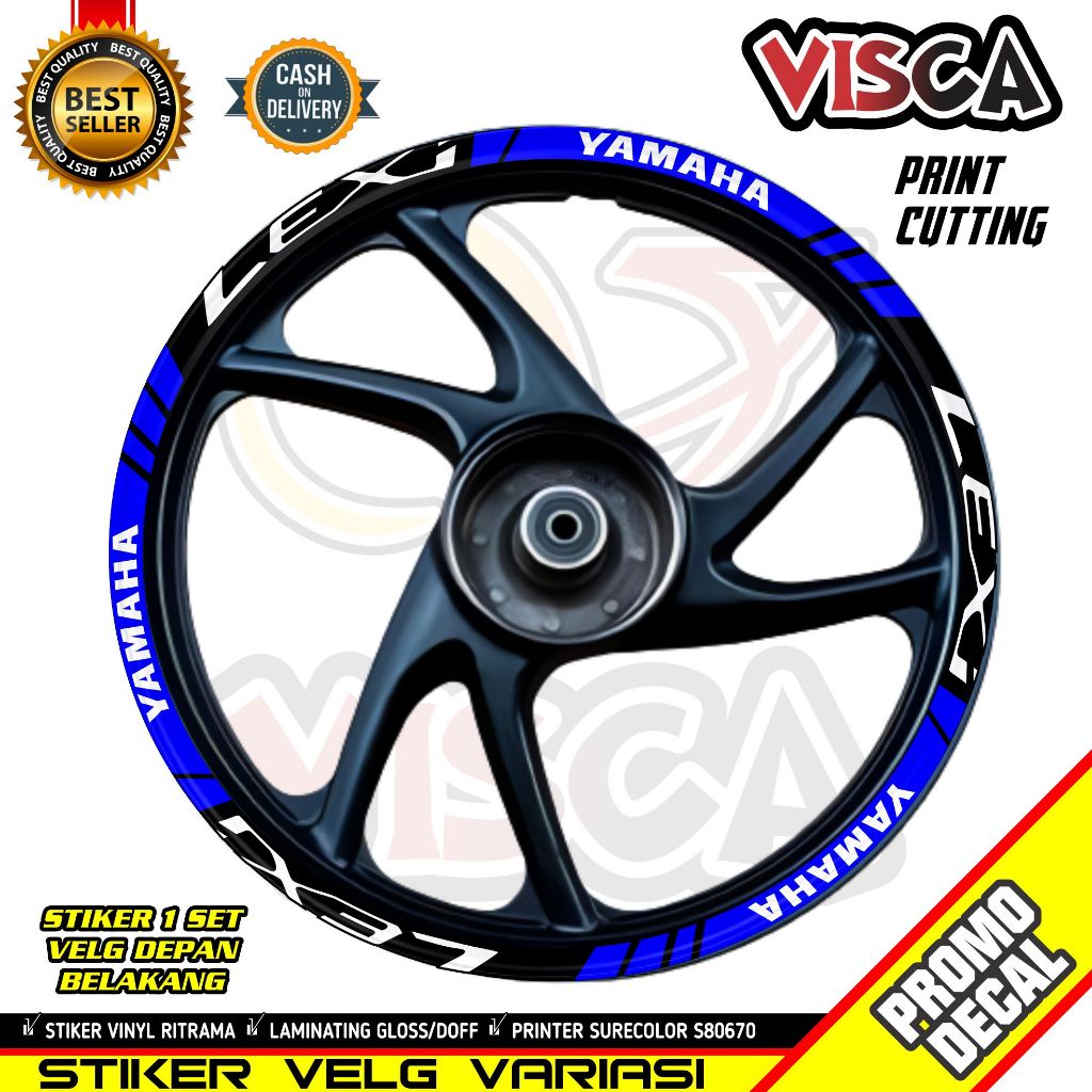 Stiker Velg - Sticker Velk - Stiker Cutting Velg - Stiker Velk Motor Lexi Motif Lexi 03
