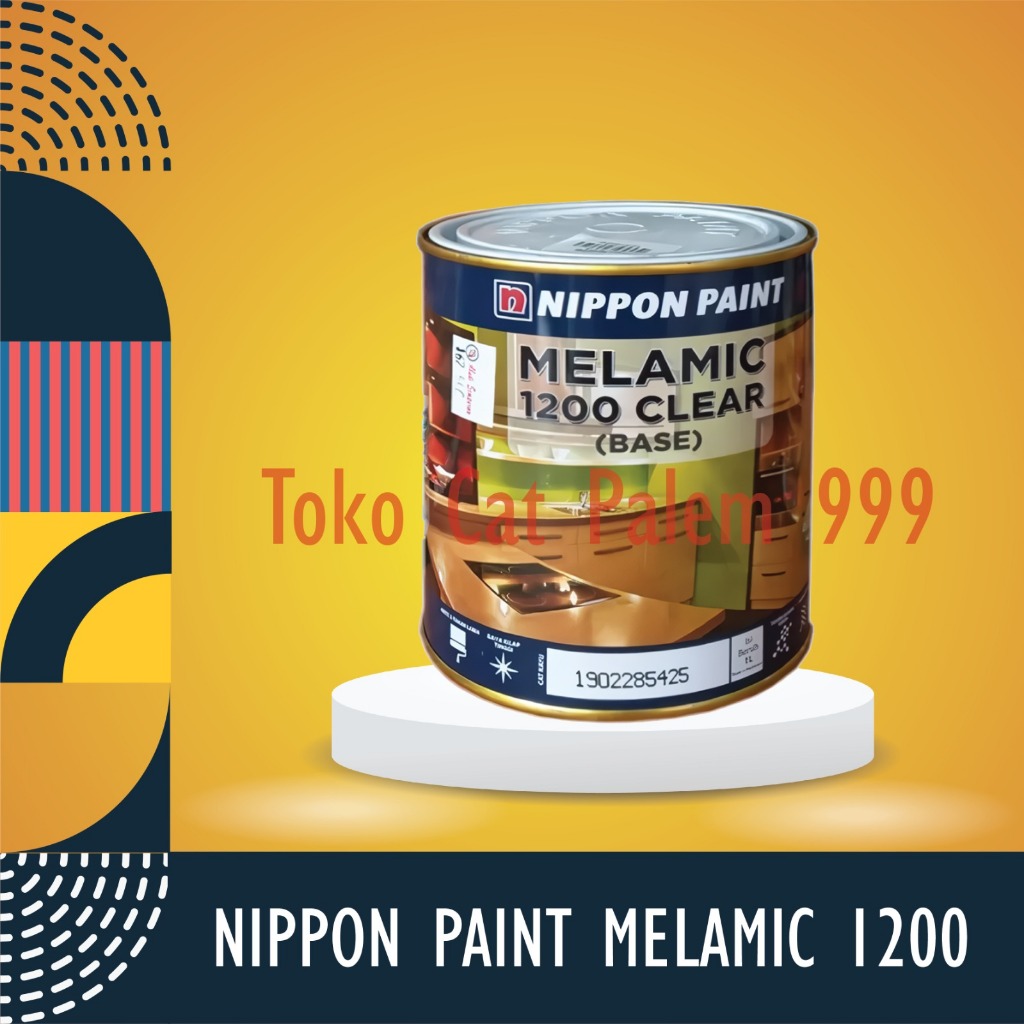 NIPPON MELAMIC CLEAR 1200 & MATT CLEAR 1250 VERNIS KAYU 20 LITER +OBAT