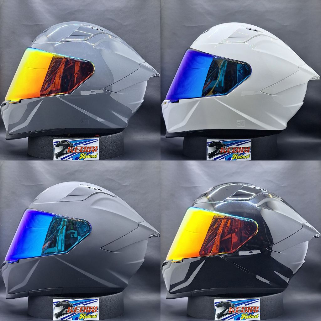 Helm KYT Striker Paket Ganteng Polos Solid Original Full Face