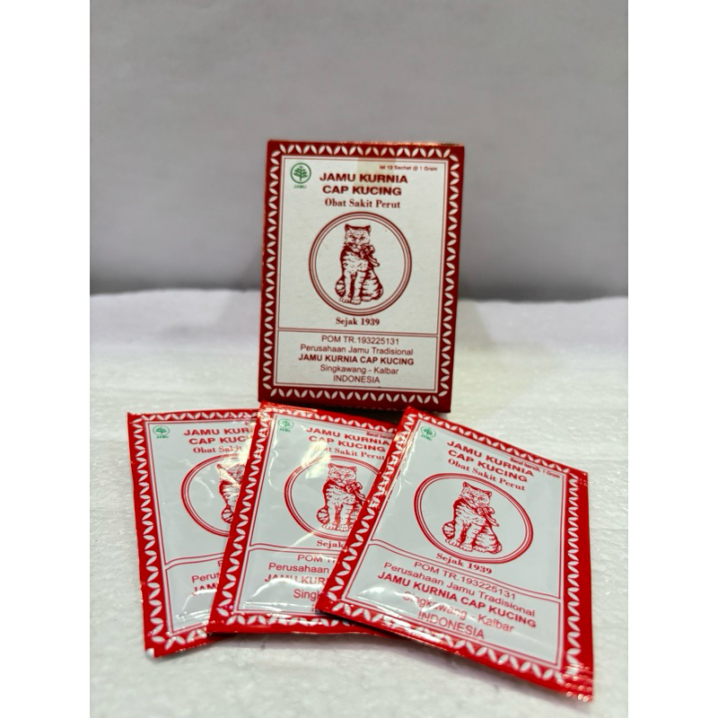 Jamu Karunia Cap Kucing /Obat Sakit Perut /Puyer Sakit Perut /Cap Kucing