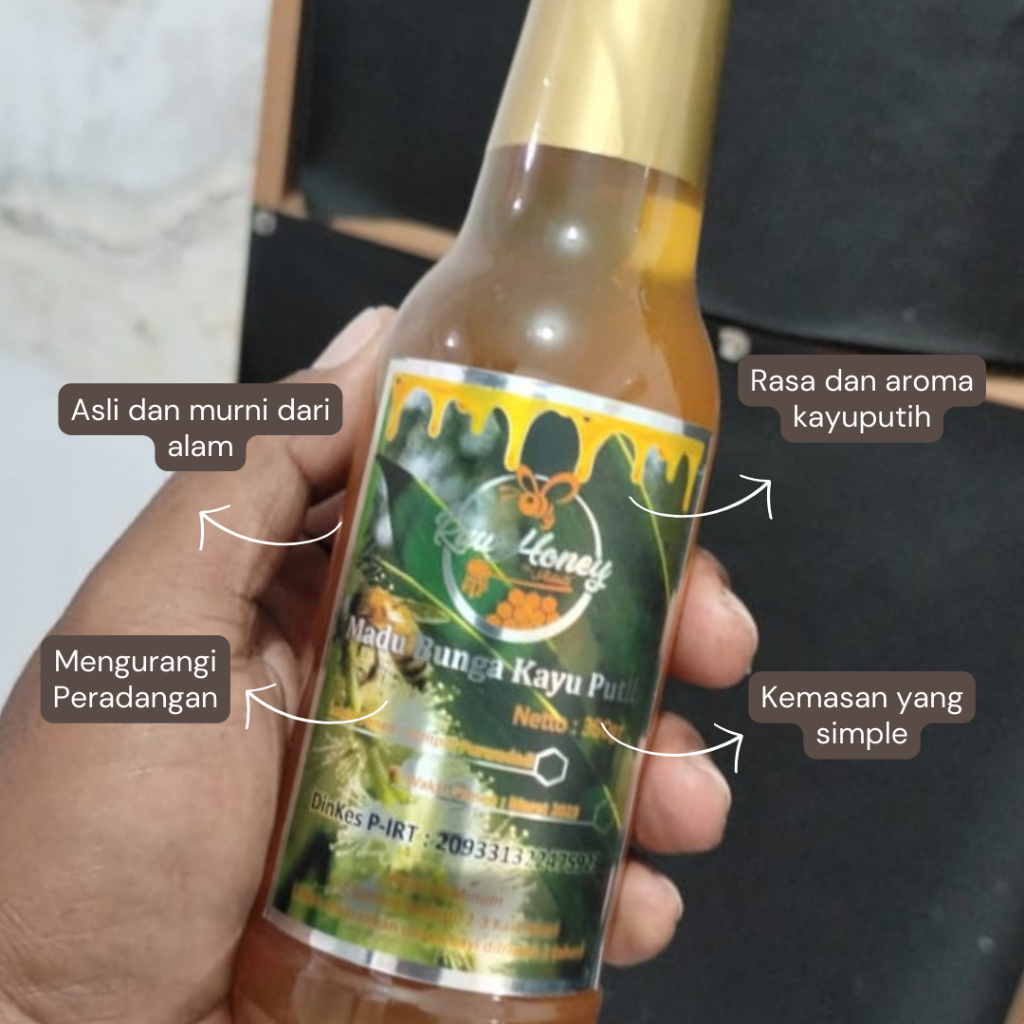 

5 PCS MADU NEKTAR KAYU PUTIH ASLI