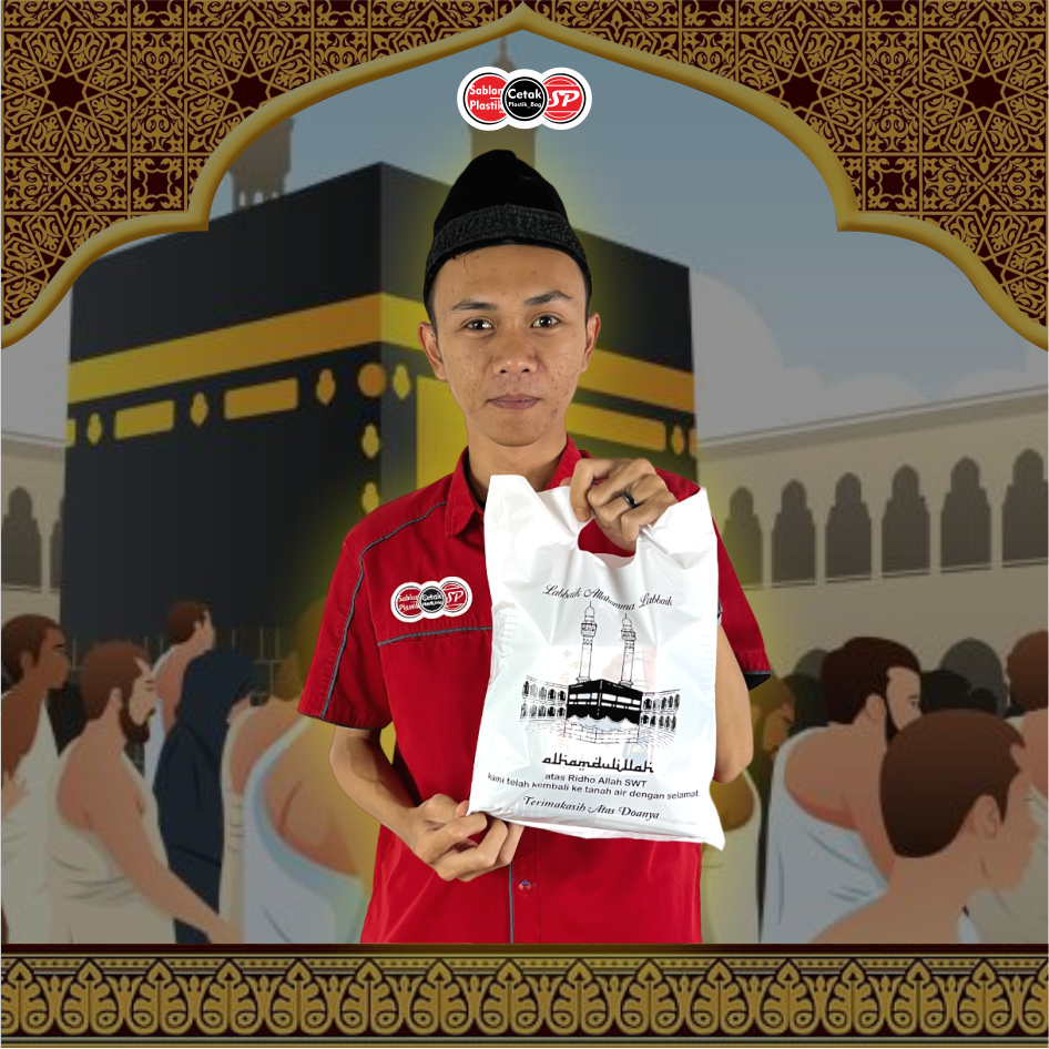 

HJK (Isi 50Pcs Size 25 x 35) Kantong Plastik Ibadah Haji, Umroh, Lebaran Haji Kantong Plastik