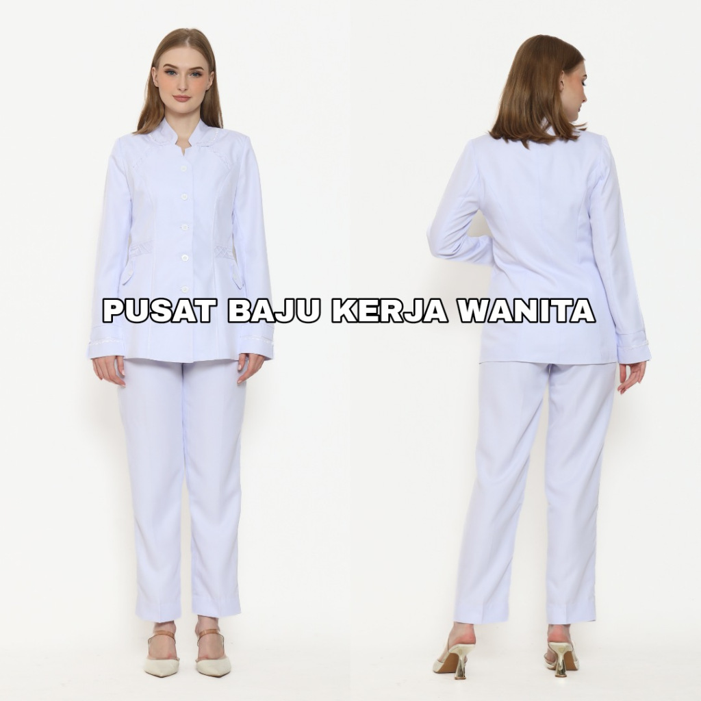 Blazer Wanita / Seragam PNS / Baju PDH PNS Wanita / Baju Dinas Pemda Wanita / Baju Khaki PNS Wanita 
