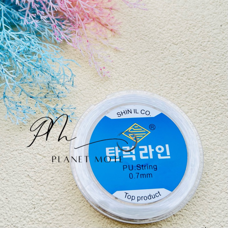 Tali Senar Elastis Premium Korea 0.5 - 1.0 Bahan Kerajinan Diy