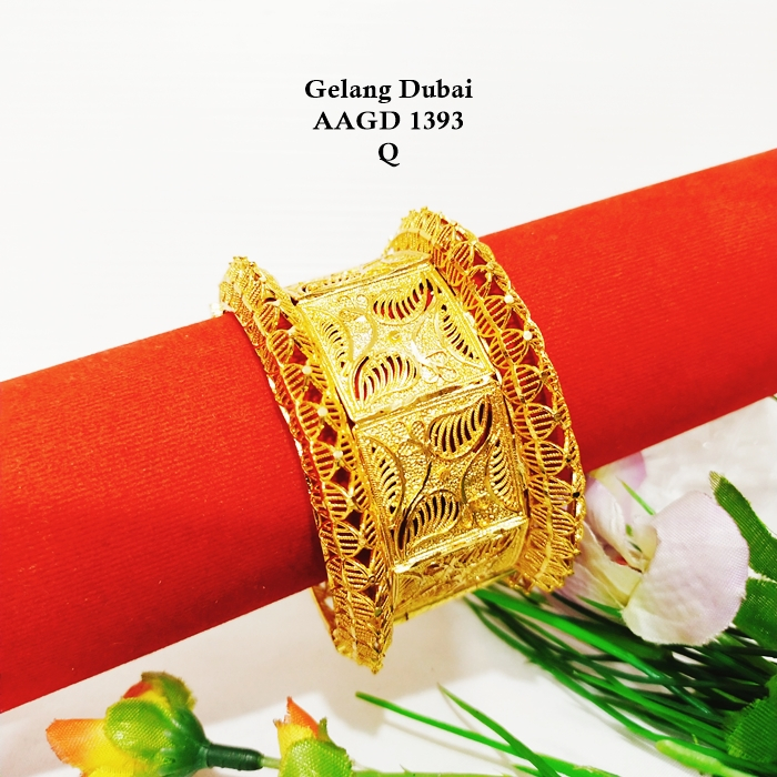 Gelang Dubai Replika Mas 24K Premium quality Warna Gold