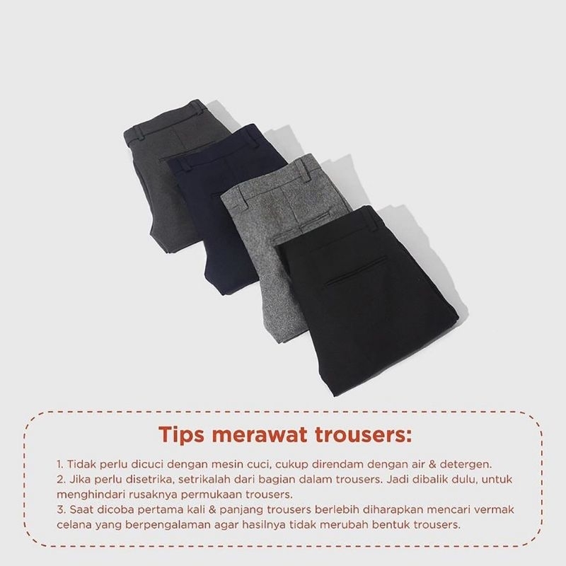 Terbaru Celana Kain Formal Celana Kain Slimfit Pria Formal Celana Slimfit Kantor Celana Kain Hitam