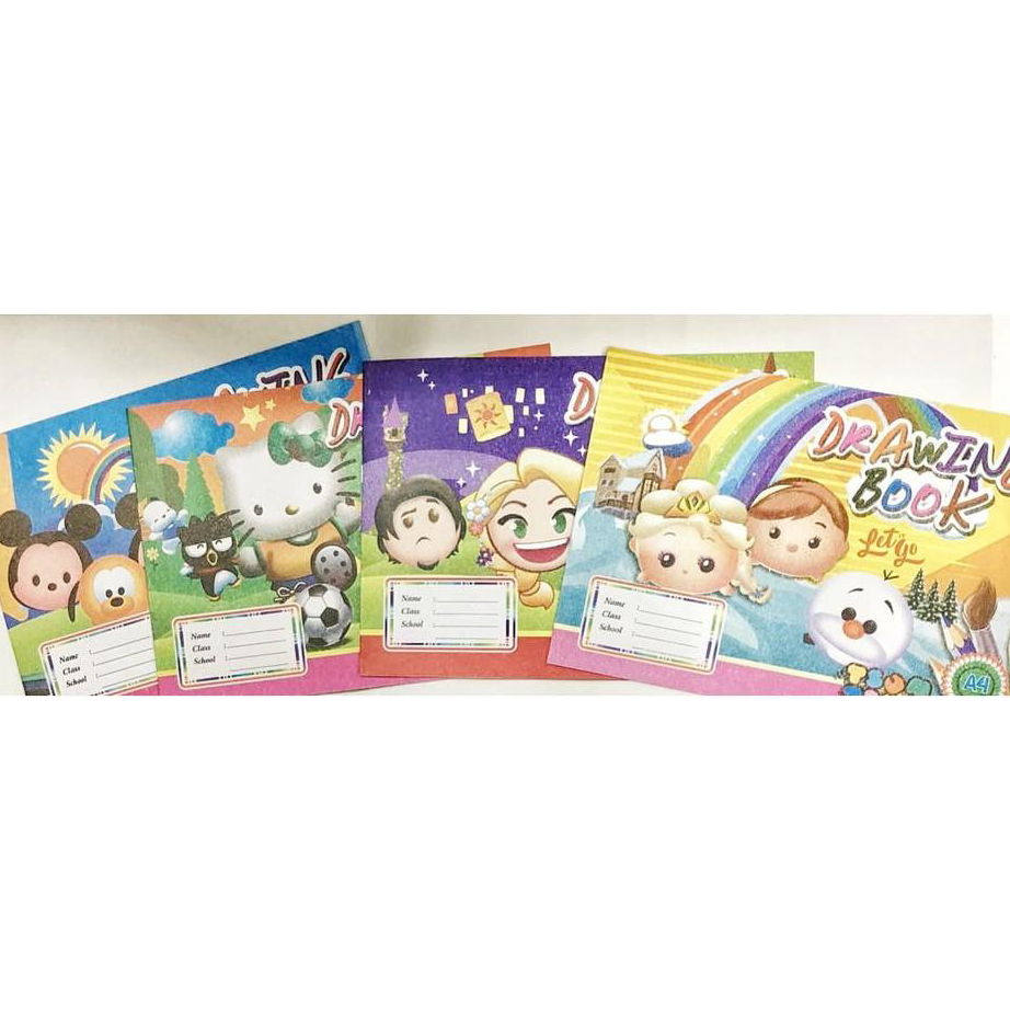 

☈➸❋✦ (10 pcs) Buku gambar fancy A4 (1 pak isi 10 pcs) Stock Banyak