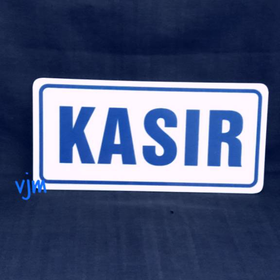 

Ready Stock Plat Acrylic KASIR (20x9,5cm)