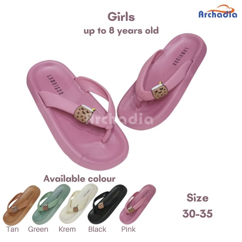 Archadia Sandal Jepit Anak Perempuan Jelly Karakter Boba